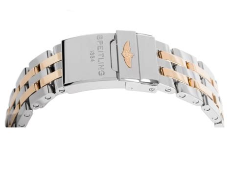 breitling bicolor armband|breitling watch band sizes.